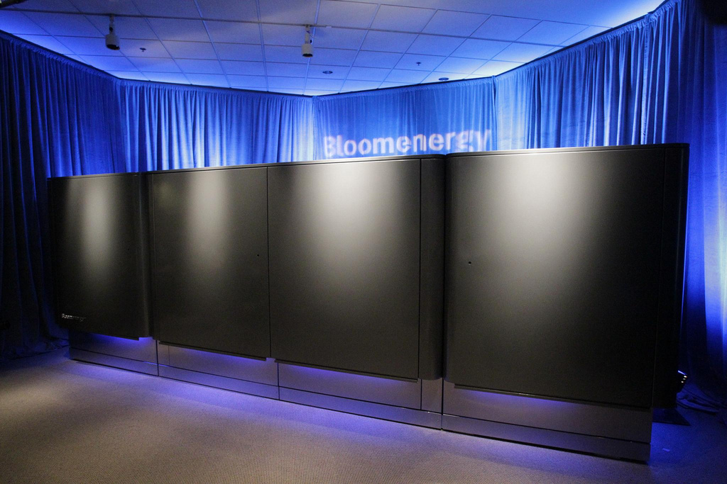 Bloom Energy fuel-cell servers photographed on 24 February 2010; archival photograph, not the current product generation