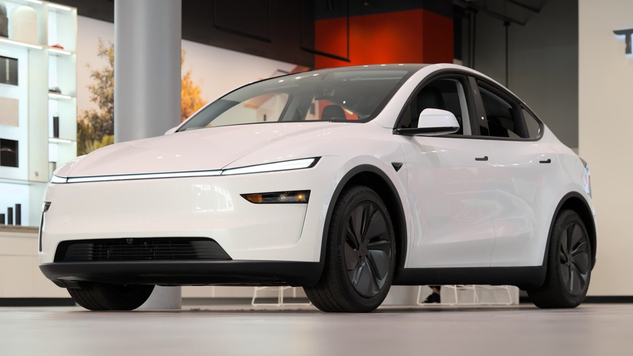 Tesla Model Y at Santana Row, photographed 3 March 2025 (archival).